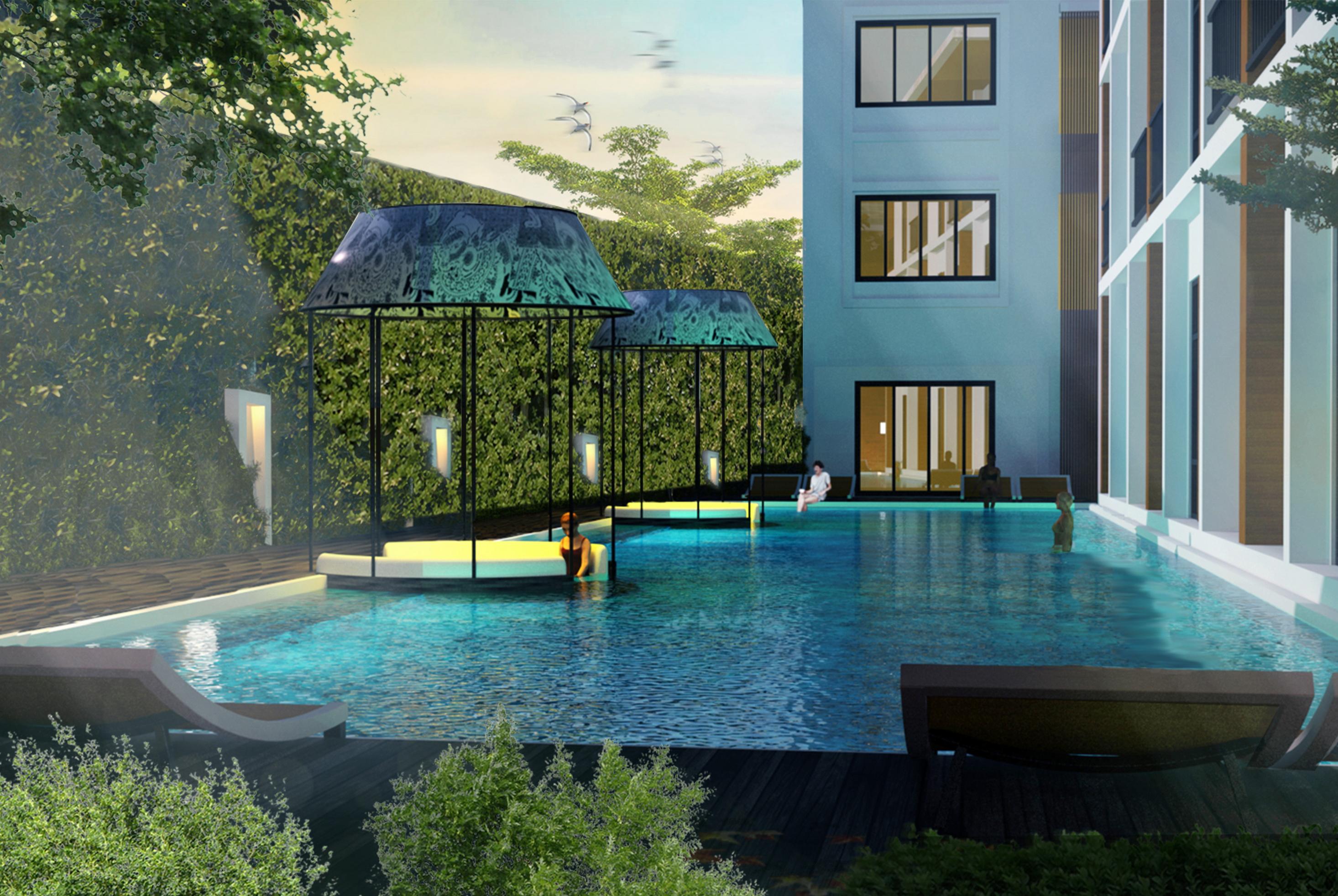 Outrigger Surin Beach Resort - Sha Extra Plus Exterior foto The pool at the hotel